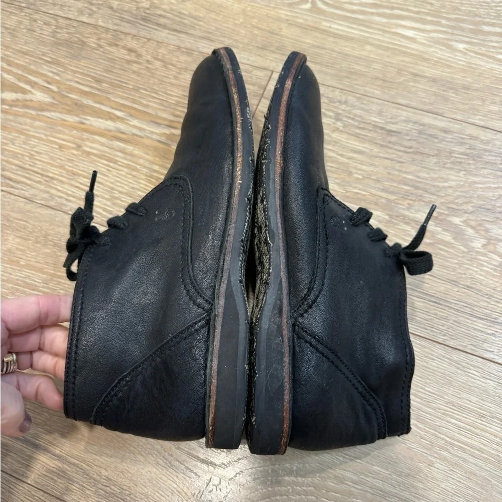 JOHN VARVATOS USA men’s black leather hipster chukka lace up boot in 7.5